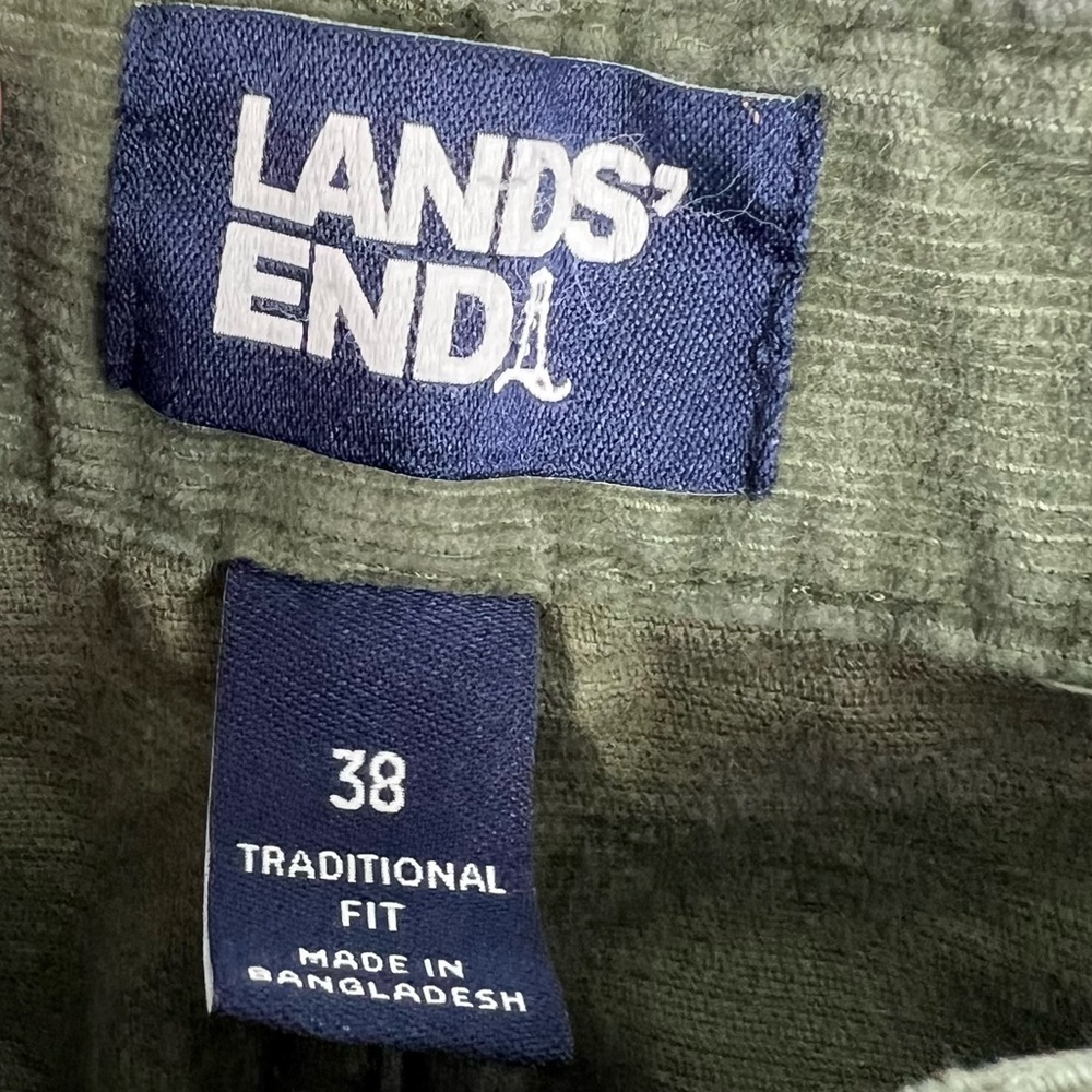 LAND'S END Men's BeanFLex Corduroy Pants Five-Pocket Standard Fit Straight Leg - Picture 3 of 7